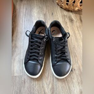 Birkenstock Womens Bend Oxford Black Leather Casual Shoes Size 41 (10.5) Narrow